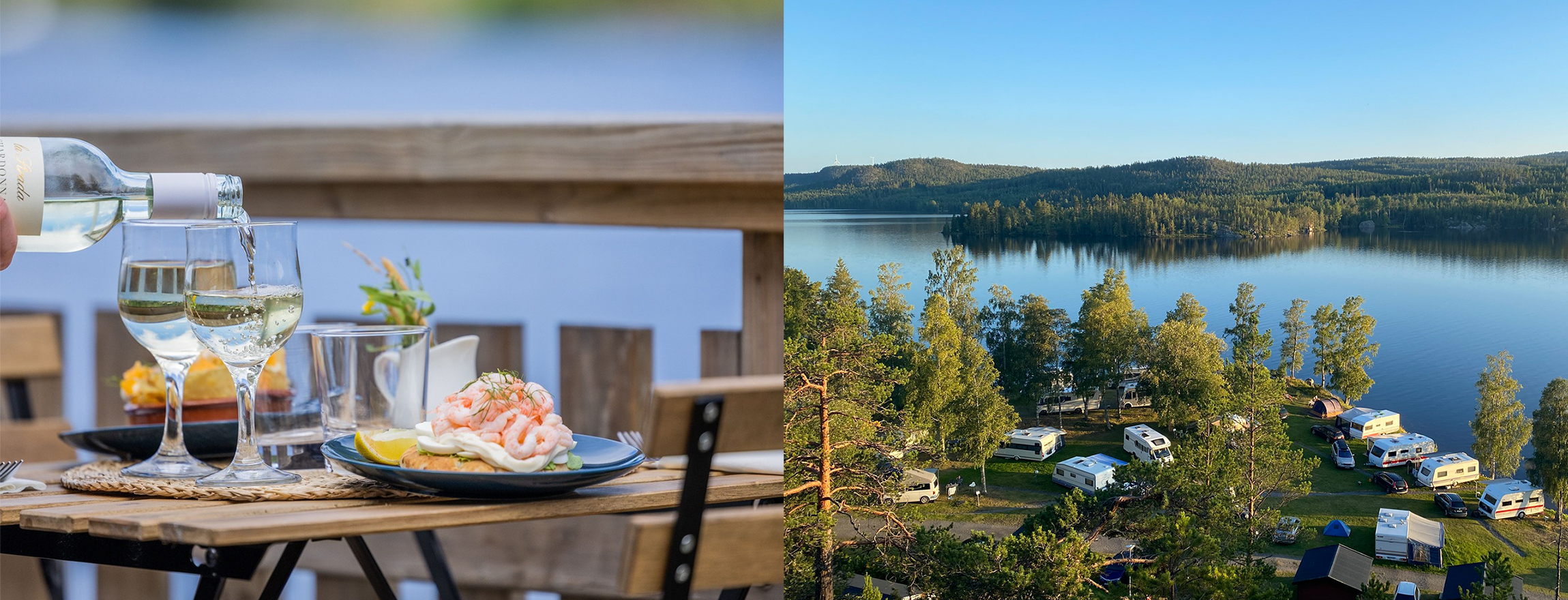 Prisbelönt camping med oslagbar sjöutsikt