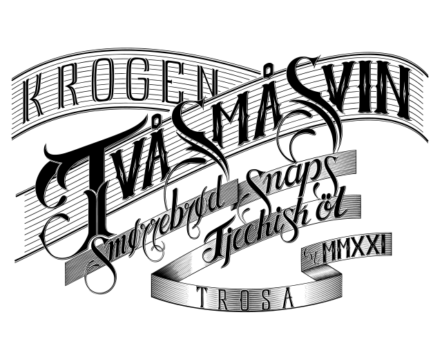 Två små svin B&B logotyp