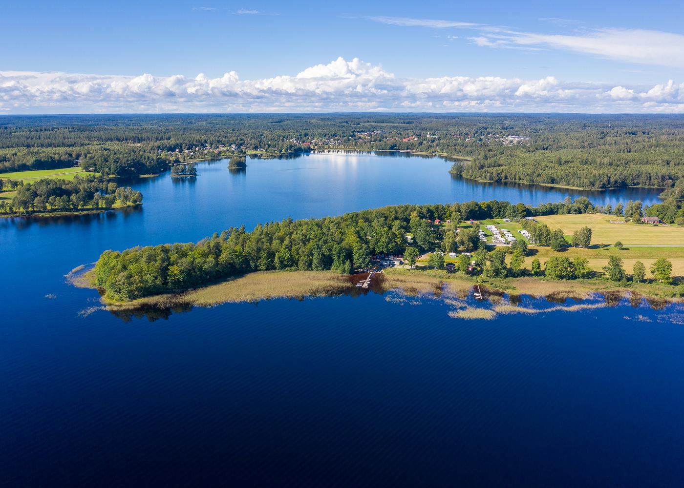 Camping med fantastisk natur alldeles inpå