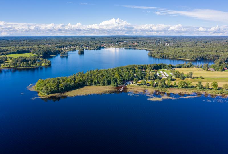 Camping med fantastisk natur alldeles inpå