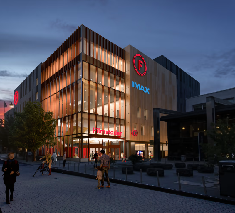 Filmstaden storsatsar i Uppsala City med en ny toppmodern biograf klar 2024