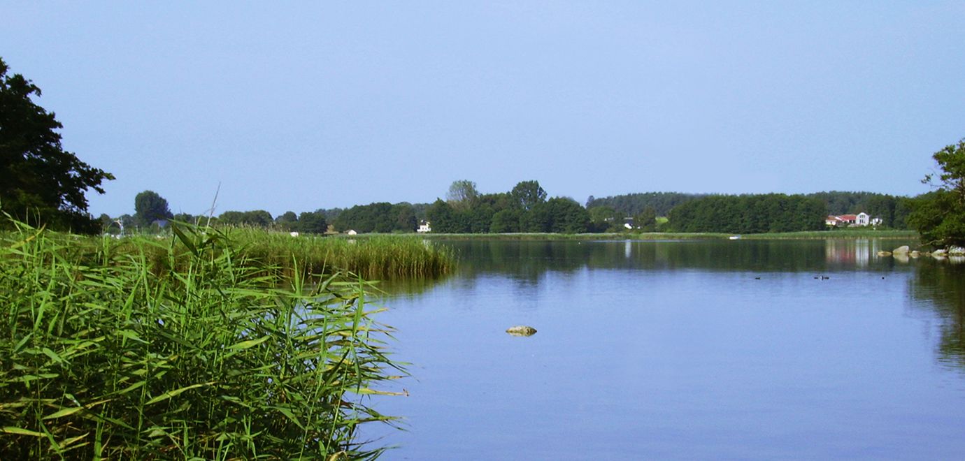 En naturskön camping mellan landskapen