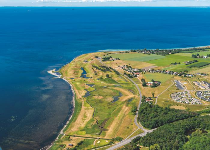 Golfbanan där du ser havet från samtliga hål